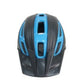 Casco bicolor amplia visera para protección del sol negro azul