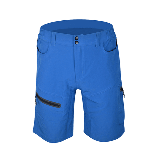 Short celeste para ciclismo de montaña transpirables con 4 bolsillos